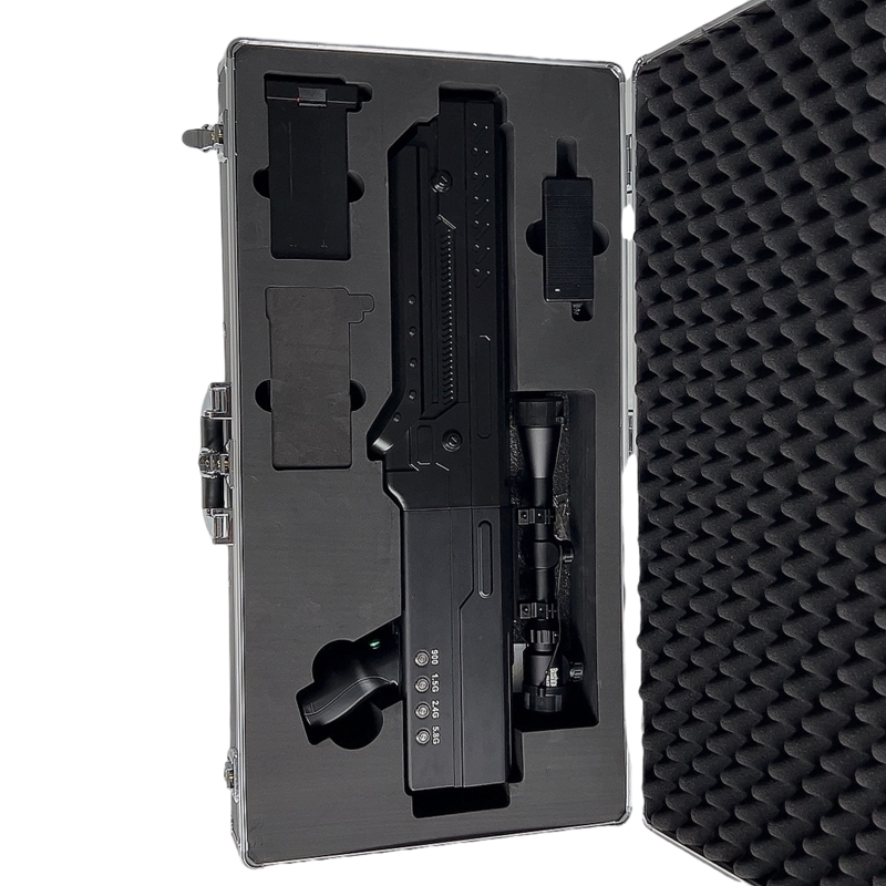  沙湖原种场手持便携式枪型低空防御反制四通道B型